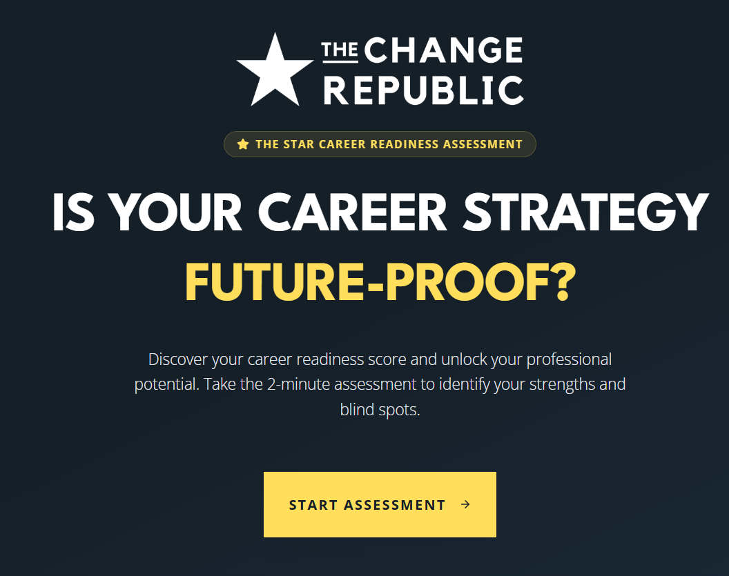 STAR Career Transition Assessment screenshot by The Change Republic STAR Career Transition Assessment screenshot by The Change Republic